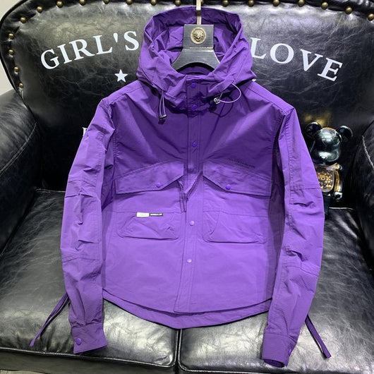 Chaqueta de Trabajo Casual con Capucha - Abrigo Shell para Hombre - Image 19
