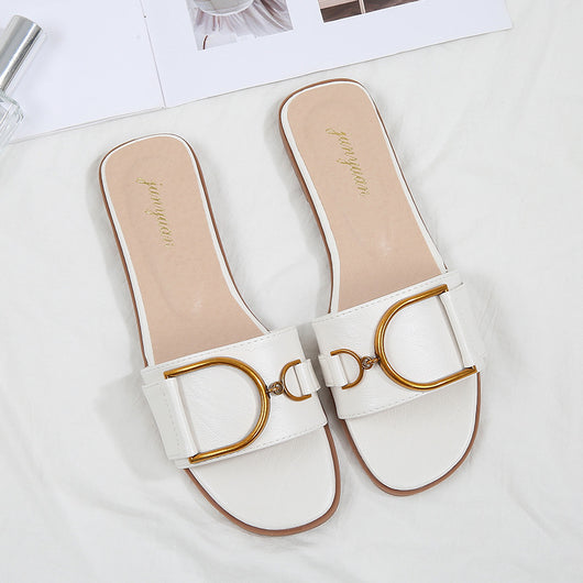 Sandalias Planas de Playa para Mujer - Chanclas de Moda Estilo Net - Image 10
