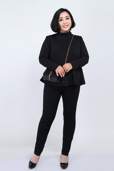 Jeans Talle Alto Extra Grande para Mujer - Largo Extendido - Image 2