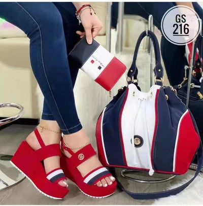 Sandalias Romanas Mujer Verano con Plataforma Gruesa y Tacón Cuña