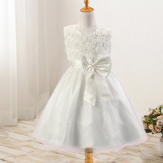 Vestido de Princesa con Moño de Rosas para Niñas - Diseño de Gala - Image 16