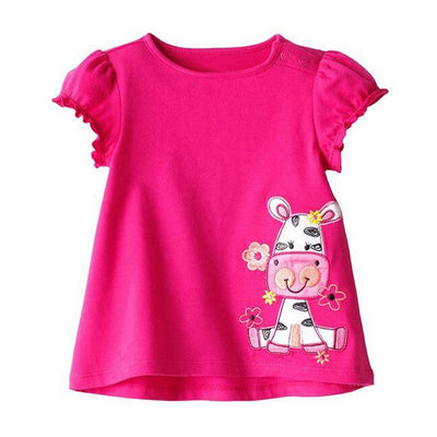 Playera Infantil de Algodón para Niña - Manga Corta - Image 10