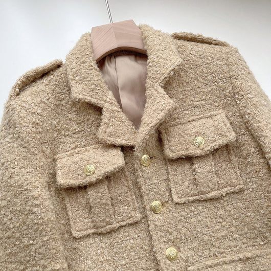 Blazer de Tweed Lana para Mujer - Estilo Casual Sofisticado - Image 9