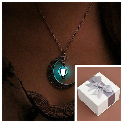 Collar Luminoso de Calabaza en Forma de Corazón con Luna Hueca - Image 6