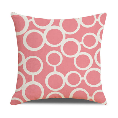 Funda de Almohada Lino Geometría Simple - Diseño Moderno para Sofá y Hogar - Image 31