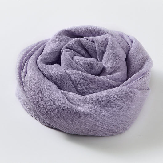 Pañuelo Artístico de Algodón y Lino - Colores Sólidos Elegantes - Image 13