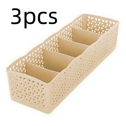 Organizador de Plástico Apilable 5 Compartimentos para Ropa Interior y Calcetines - Image 33