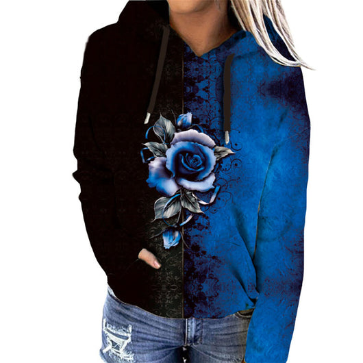 Abrigo Sudadera Estampado Suelto con Capucha para Otoño e Invierno - Image 9
