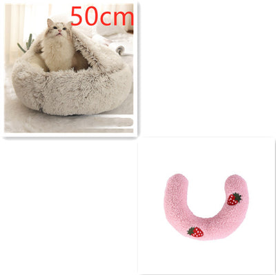 Cama 2 en 1 para Perros y Gatos - Cama Cálida de Felpa Suave Tipo Casa - Image 28