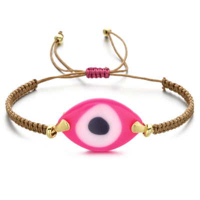 Pulsera Tejida a Mano con Ojo de Demonio Turco en Resina - Image 22