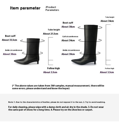 Botas de Tacón Kitten Cómodas y Sueltas para Moda Diaria - Image 9