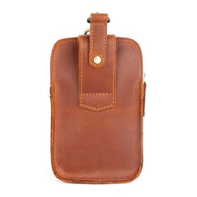 Bolsa de Cintura en Cuero Crazy Horse - Cartera Funcional para Hombre - Image 12