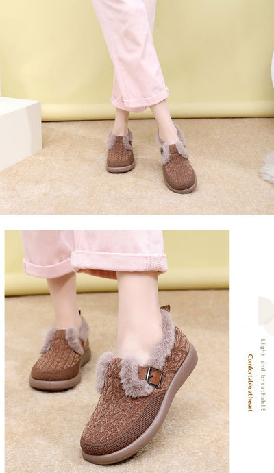 Zapatos de Algodón Aislados con Forro Polar Extra Grueso para Mujer - Image 22
