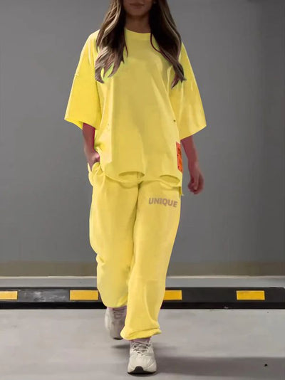 Conjunto de Dos Piezas: Playera Oversized y Pantalón Holgado - Image 15