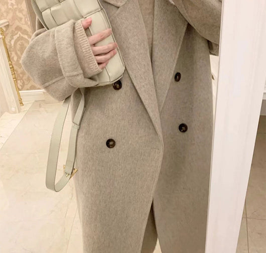 Abrigo de Lana Grueso para Mujer en Talla Pequeña - Image 11