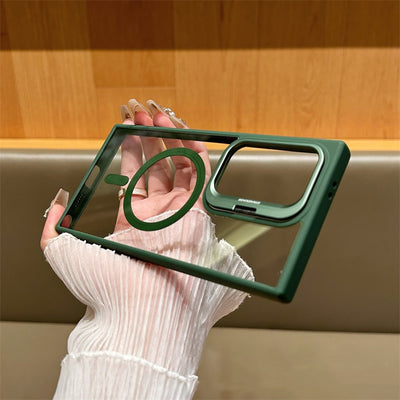 Funda Protectora Magnética con Soporte para Lentes - Transparente - Image 2