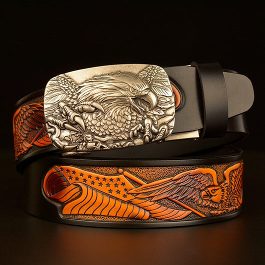 Cinturón Automático para Hombre con Hebilla Águila de Temperamento Fashion - Image 7