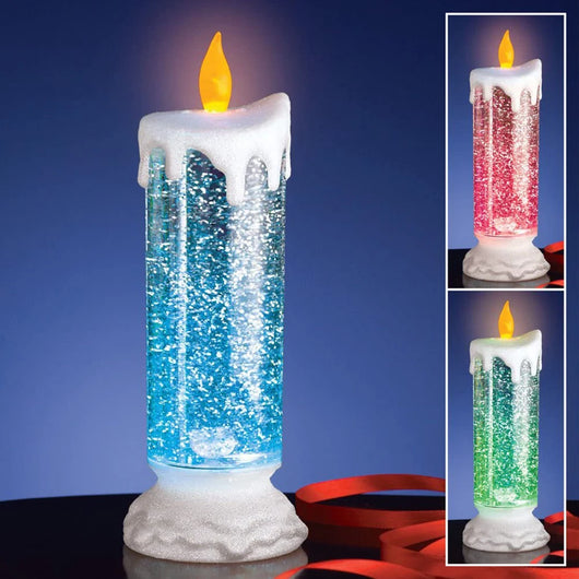 Vela LED Recargable con Cambio de Color y Brillo Glitter - Decoración Resistente al Agua - Image 47