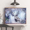 Cuadro de Diamantes Animales Bosque - Pintura Mosaico Venado Cuadrado y Redondo
