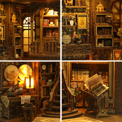 Soporte Decorativo 3D para Libros - Diseño Cabaña DIY - Image 3