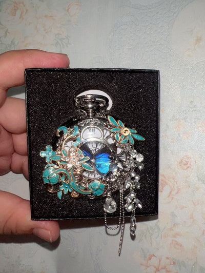 Reloj de Bolsillo Mariposa Personalizable - Diseño Chino con Plumas Deslumbrante - Image 19