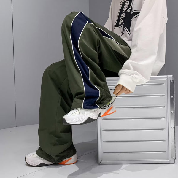 Pantalones Escolares Clásicos con Rayas Laterales para Hombre