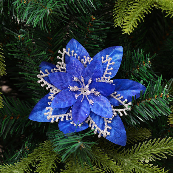 Flor Decorativa Navideña Simulada Premium