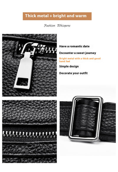 Bolso Mensajero de Cuero Genuino Primera Capa - Estilo Profesional - Image 16