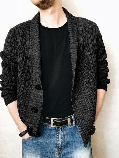 Cardigan V-Neck de Manga Larga para Hombre - Colección Otoño - Image 10