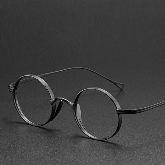Gafas Redondas de Titanio Puro Estilo Vintage - Image 8