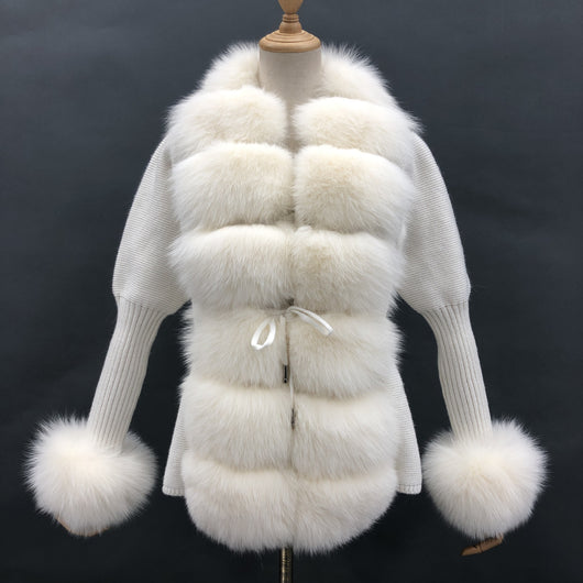 Cardigan Tejido para Mujer con Cuello de Zorro Desmontable - Otoño e Invierno - Image 10
