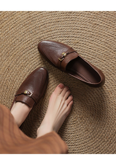 Zapatos de Cuero Británicos con Tacón Bajo de 3cm - Estilo Casual Primavera para Mujer - Image 18
