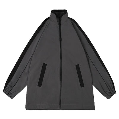 Chaqueta Retro Suelta con Contraste - Image 11