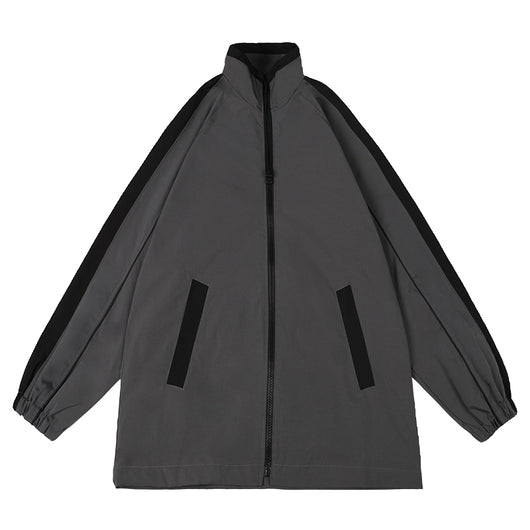 Chaqueta Retro Suelta con Contraste - Image 11