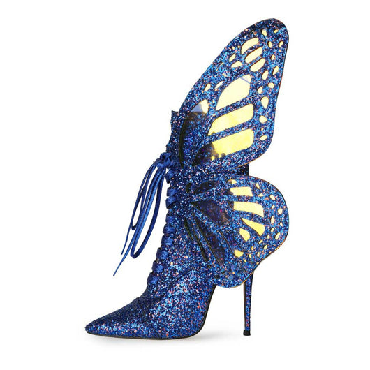 Botines Cortos con Alas de Mariposa y Lentejuelas Entrelazadas - Image 3
