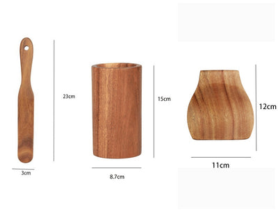 Espátula de Madera con Mango Largo Antiadherente - Utensilios de Cocina Profesionales - Image 12