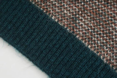 Cardigan Tejido Jacquard Vintage Largo - Suéter Elegante de Punto - Image 13