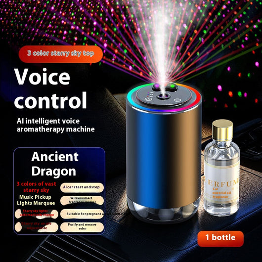 50ml clear glass bottle of car perfume supplement with a gold cap, intended for refilling car aromatherapy machines. - Image 12