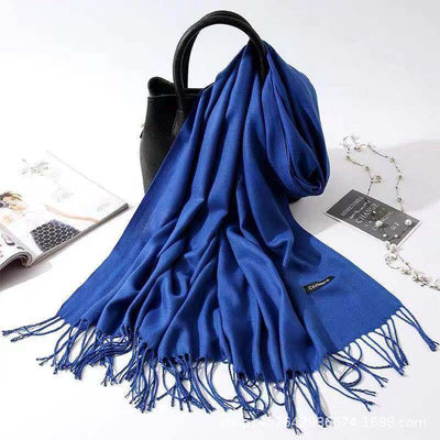 Bufanda de Imitación Cashmere para Mujer - Chal Versátil Cálido con Flecos - Image 15