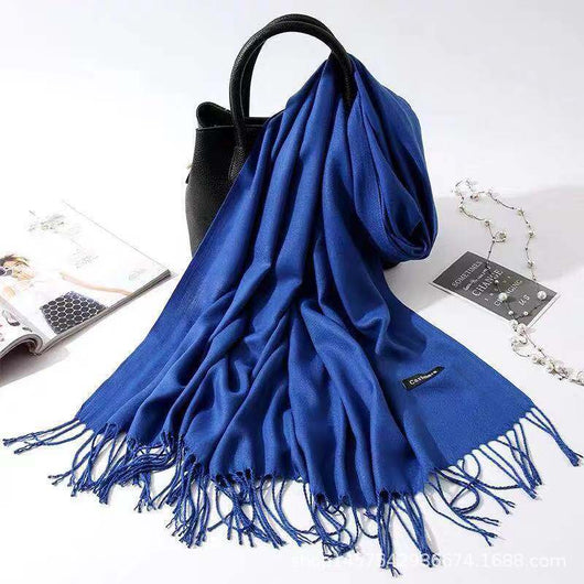 Bufanda de Imitación Cashmere para Mujer - Chal Versátil Cálido con Flecos - Image 15