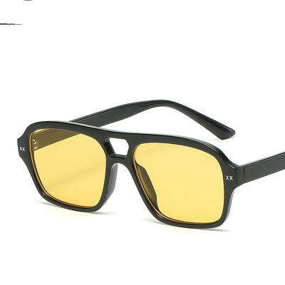 Gafas de Sol Retro Puente Doble Poligonales Unisex - Image 13