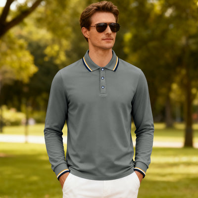 Polo Jacquard Casual para Hombre - Secado Rápido y Transpirable - Image 16