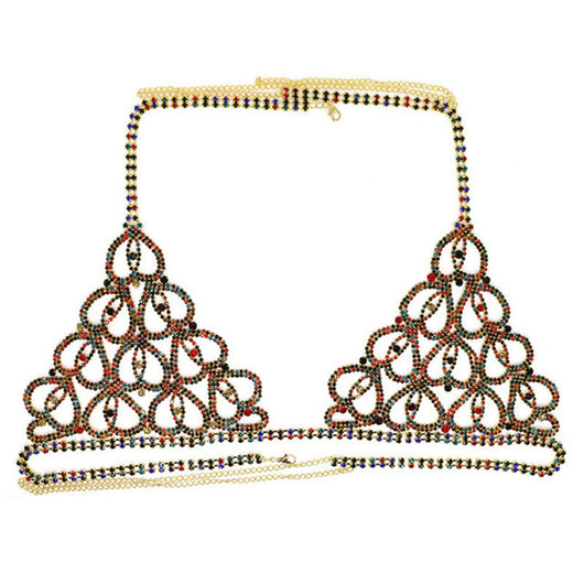 Bikini Sexy con Cadena de Cuerpo y Cristales en Forma de Corazón - Image 21