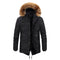 Abrigo de Invierno Hombre Cashmere Acolchado Algodón