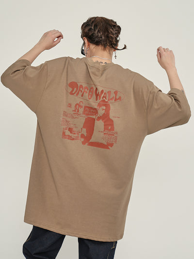 Playera Suelta Estampada Cuello Redondo Manga Corta - Image 9