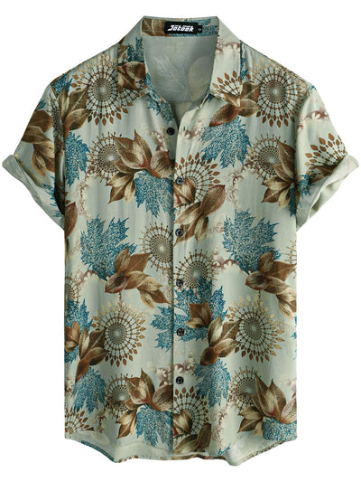 Camisa Hawaiana de Manga Corta con Solapa - Image 13