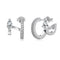 Light Luxury High-grade S925 Sterling Plateado Stud Earrings For Women Platinum 925 Plateado