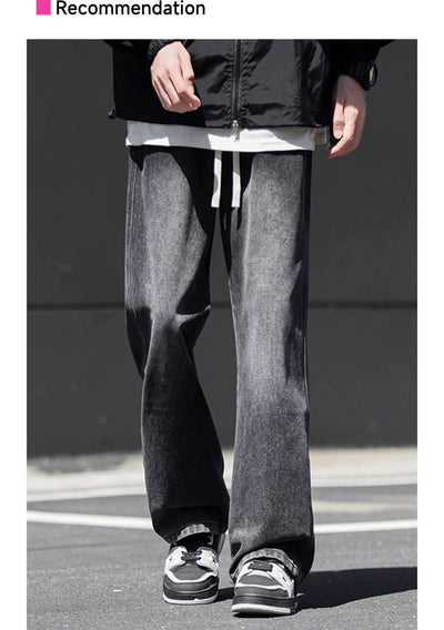 Jeans Rectos Holgados Estilo Americano para Hombre - Image 9