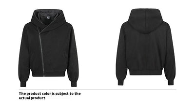 Cardigan Sudadera Desconstructido con Capucha y Cierre Oblicuo para Mujer - Image 10