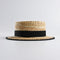 Sombrero de Paja Plano para Mujer - Accesorio Playa y Vacaciones